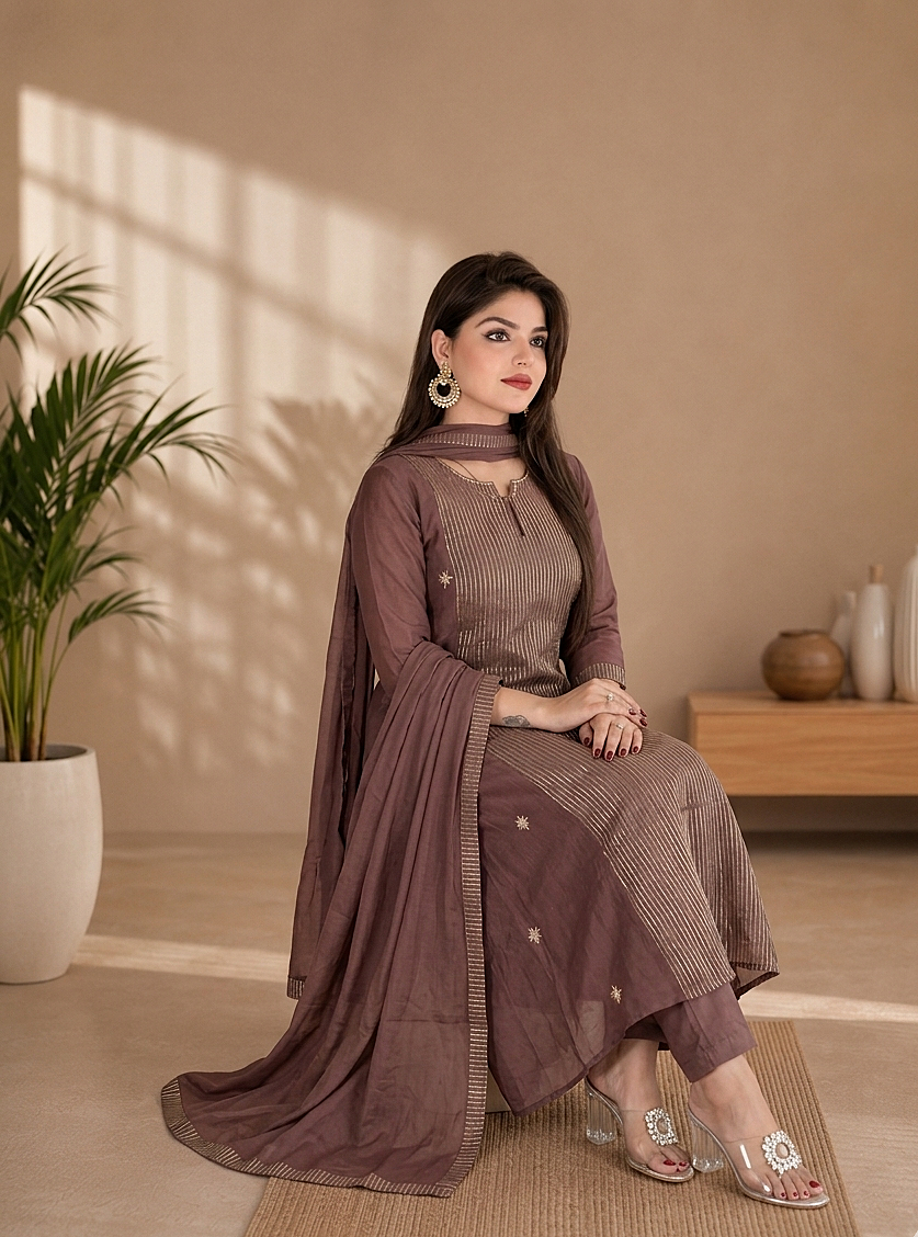 Liorvella Mocha Luxe Pant suit set